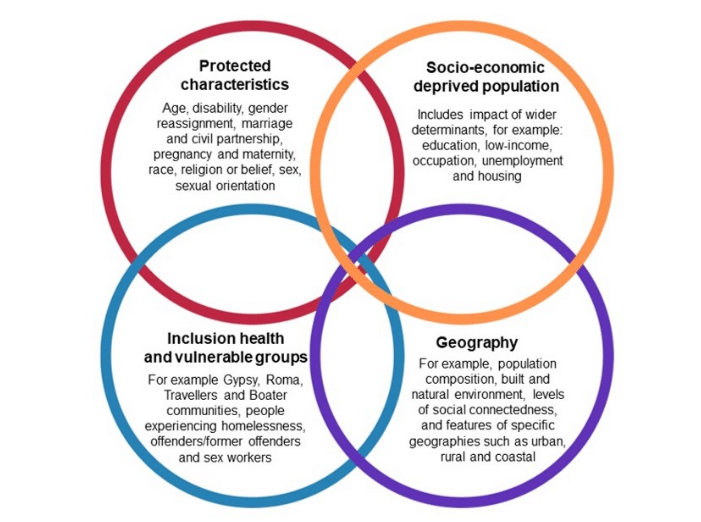 Health inequalities in a diagram.