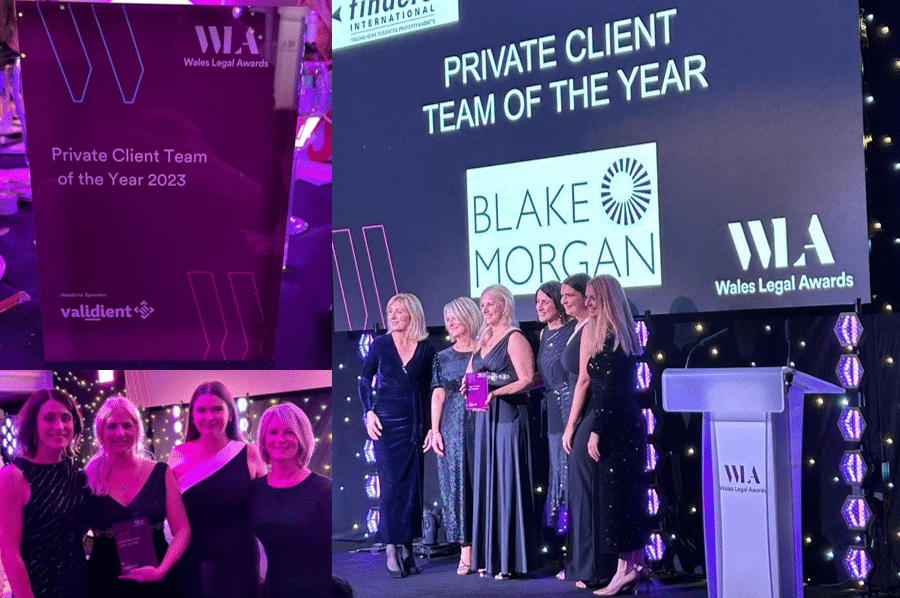 Pictures from the successful evening for the Private Client Team of the Year at the Wales Legal Awards.